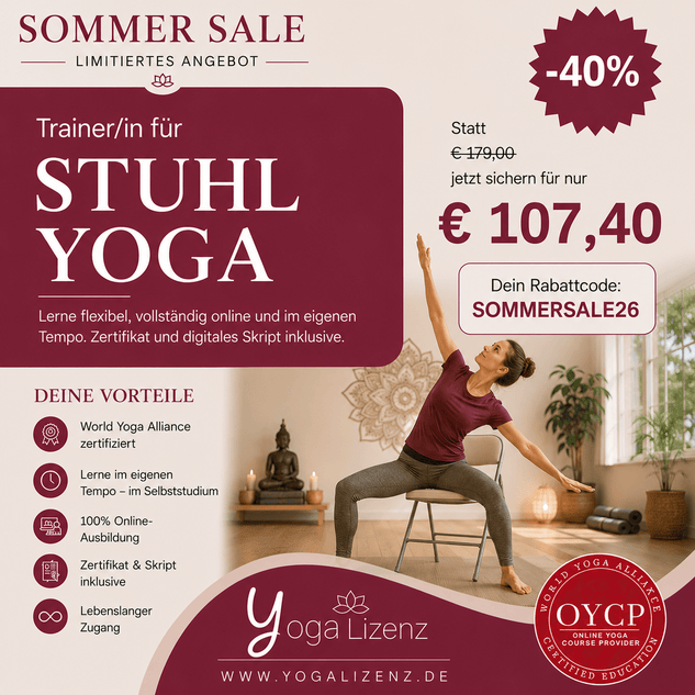 Trainer/in für Yoga auf dem Stuhl - YogaLizenz.de