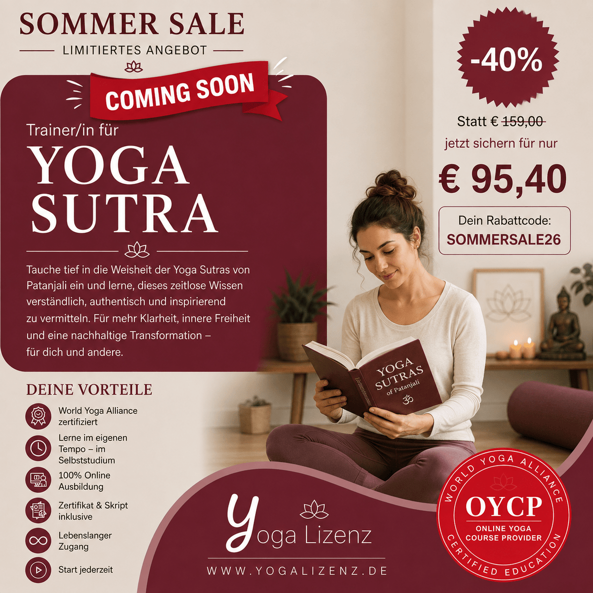 Trainer/in für Yoga Sutra - YogaLizenz.de