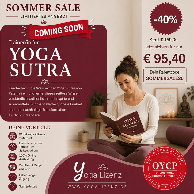 Trainer/in für Yoga Sutra - YogaLizenz.de