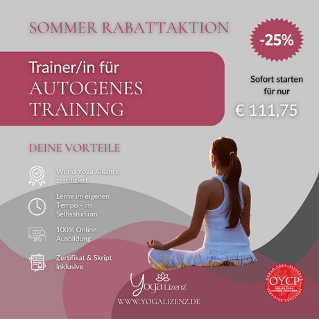 Trainer/in für Autogenes Training - YogaLizenz.de