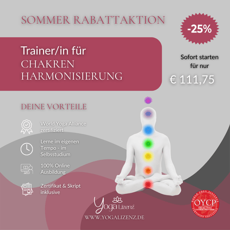 Trainer/in für Chakren - Harmonisierung - YogaLizenz.de
