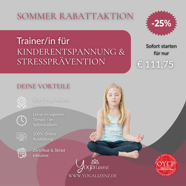 Trainer/in für Kinder - Entspannung und Stressprävention - YogaLizenz.de