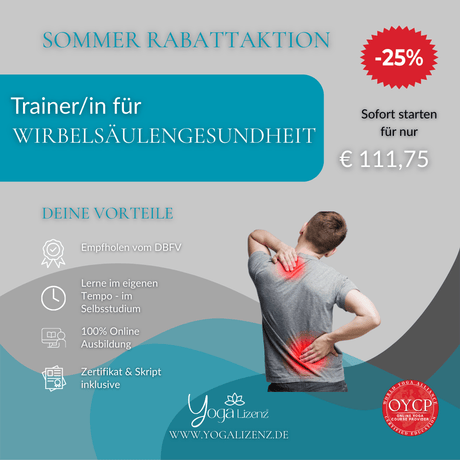 Trainer/in für Wirbelsäulengesundheit - YogaLizenz.de