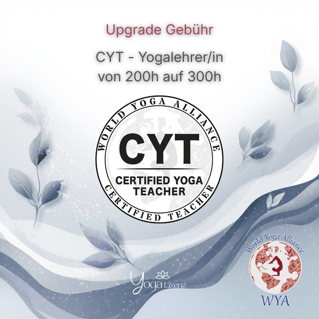 WYA - Upgrade Gebühr 200h - > 300h - YogaLizenz.de