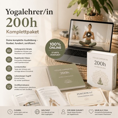 Yogalehrer/in 200h Komplett Paket - 10 Kurse - YogaLizenz.de