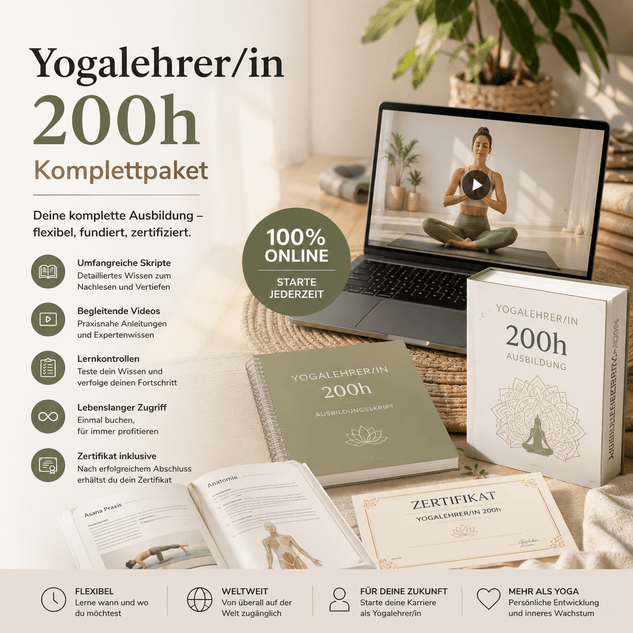 Yogalehrer/in 200h Komplett Paket - 10 Kurse - YogaLizenz.de