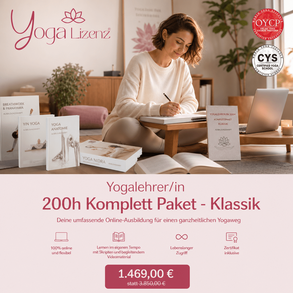 Yogalehrer/in 200h Komplett Paket - Klassik - YogaLizenz.de