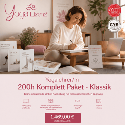 Yogalehrer/in 200h Komplett Paket - Klassik - YogaLizenz.de
