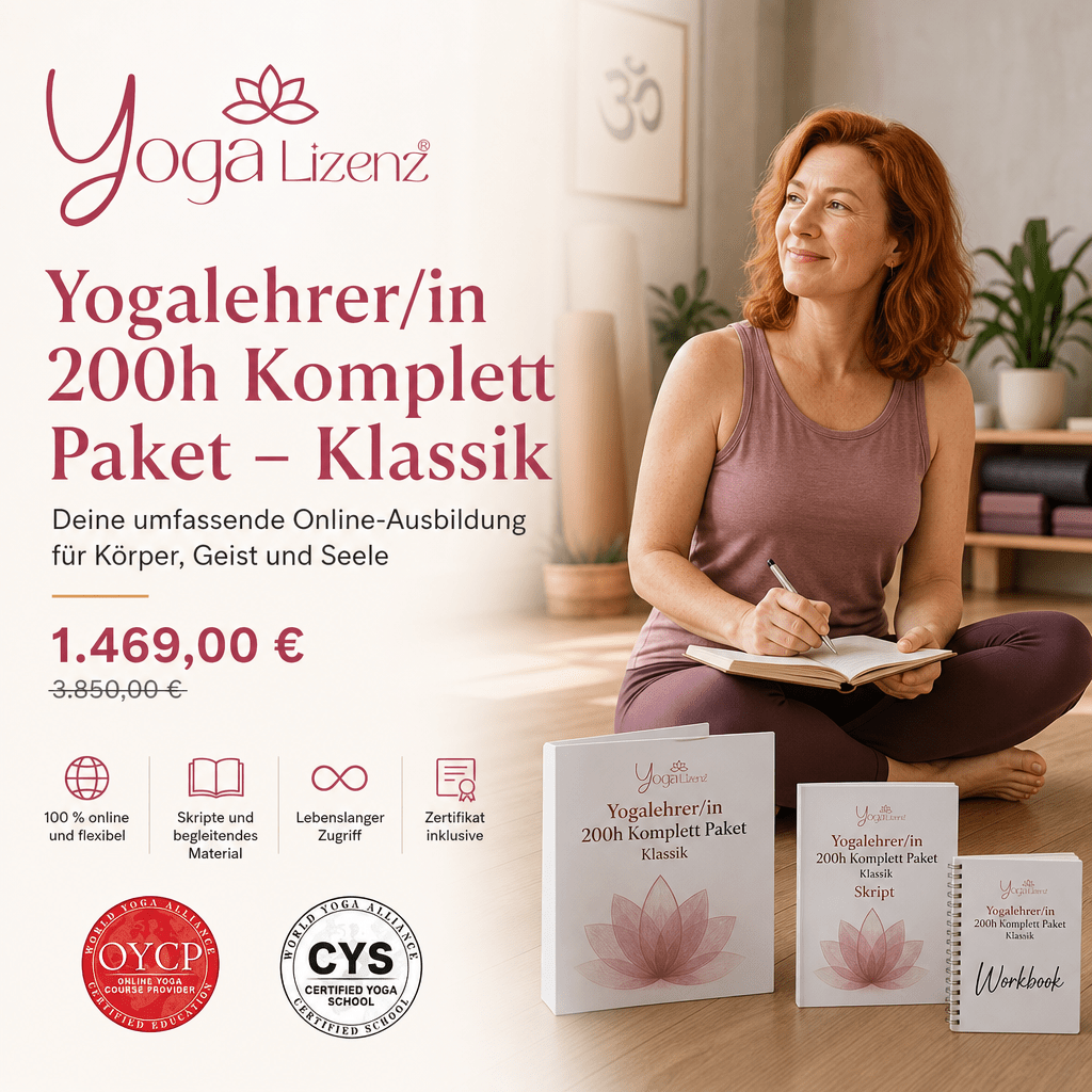 Yogalehrer/in 200h Komplett Paket - Klassik - YogaLizenz.de