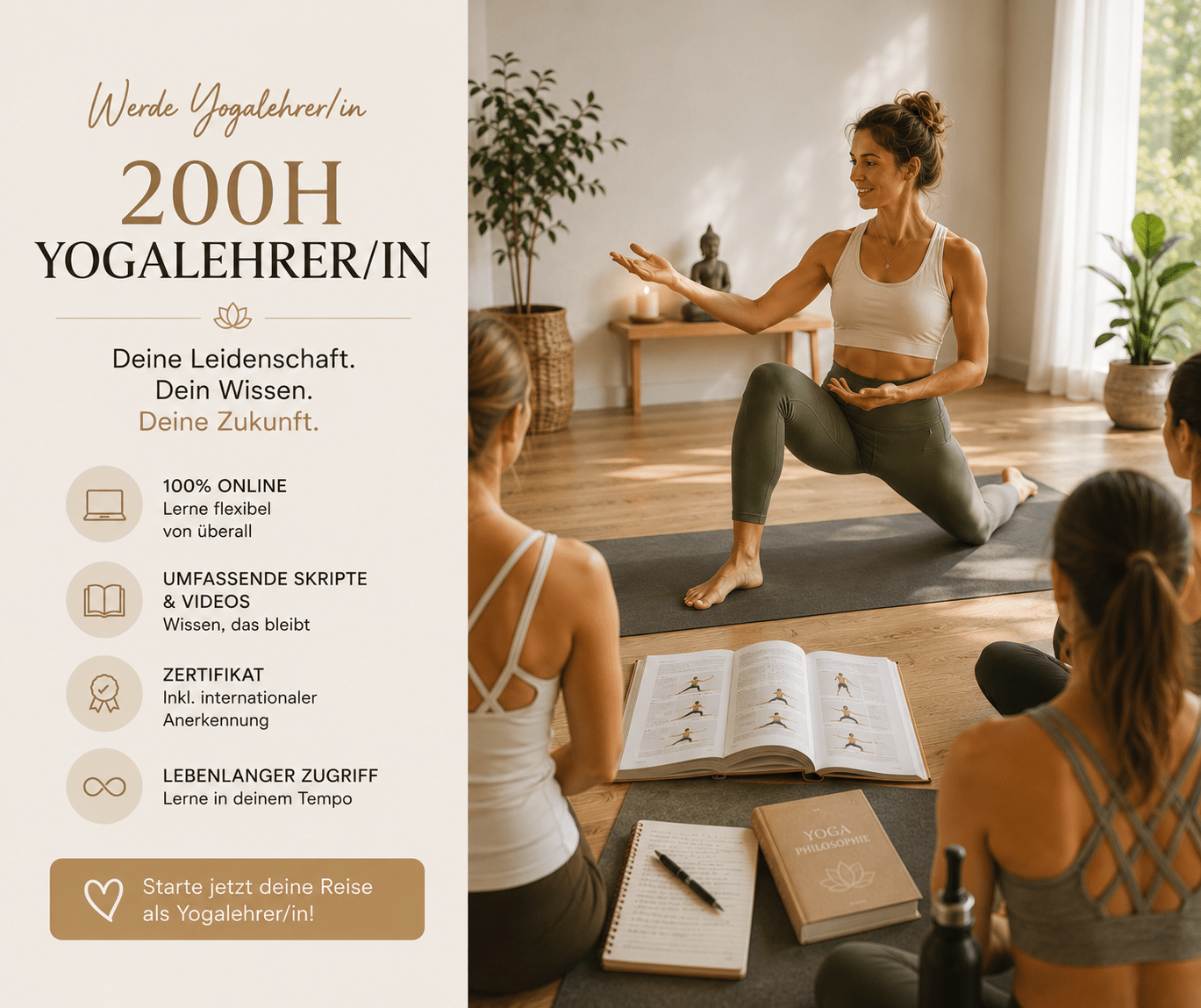 Yogalehrer/in 200h Komplett Paket - Klassik - YogaLizenz.de