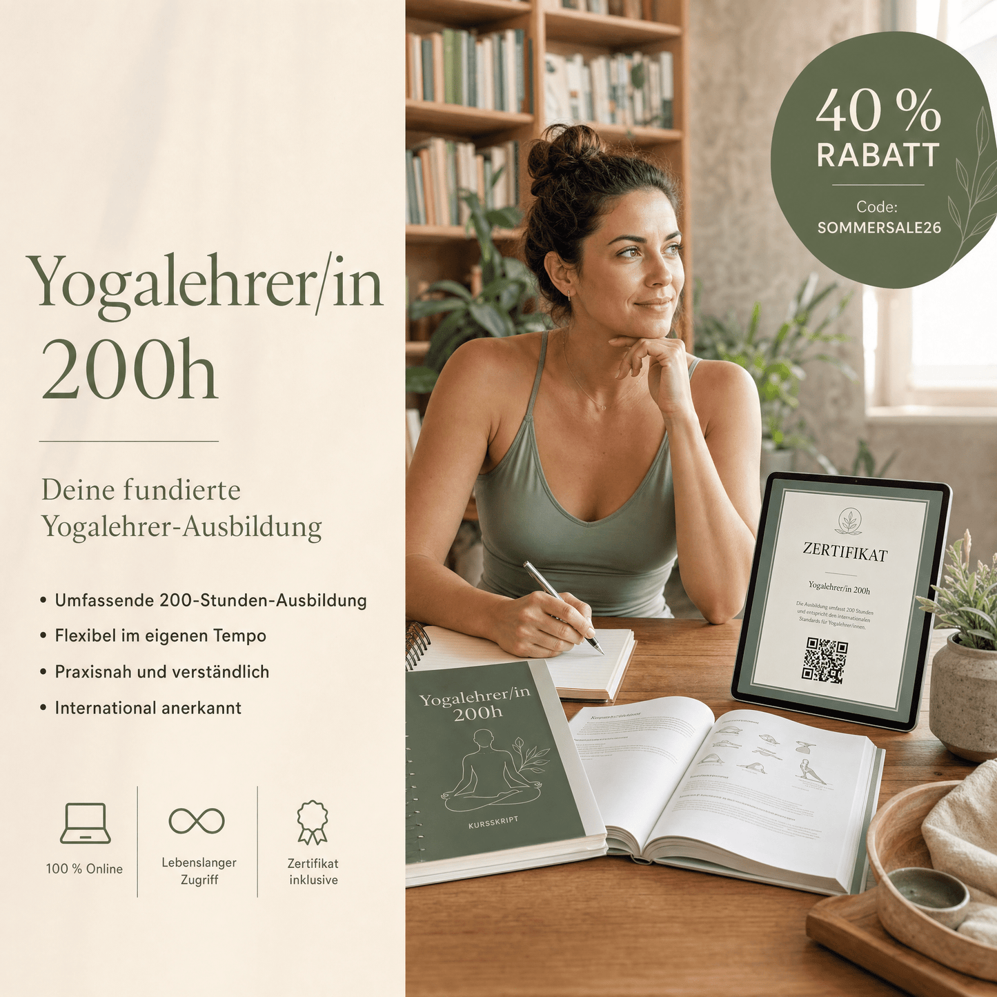 Yogalehrer/in 200h Komplett Paket - Klassik - YogaLizenz.de