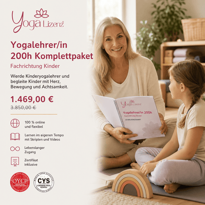 Yogalehrer/in 200h Komplettpaket - Fachrichtung Kinder - YogaLizenz.de