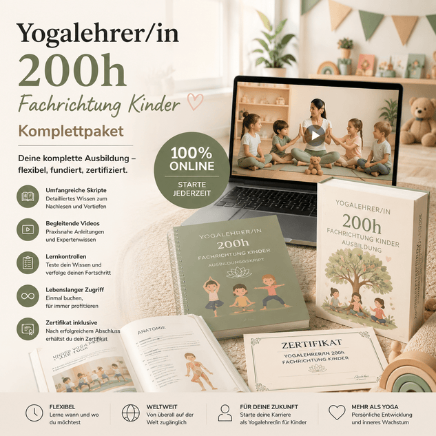 Yogalehrer/in 200h Komplettpaket - Fachrichtung Kinder - YogaLizenz.de